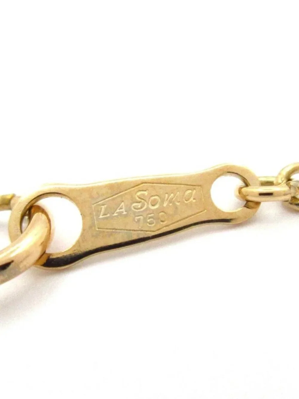 La soma 18K Yellow Gold Diamond Necklace